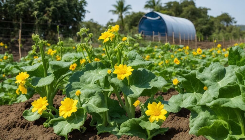 Fertilización y riego del calabacín