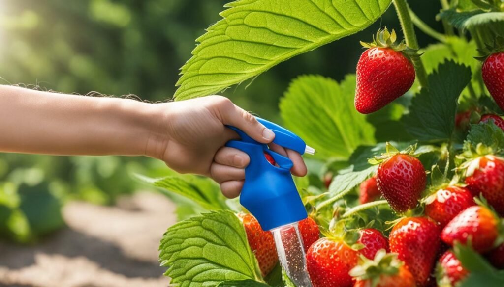 control de plagas en fresas