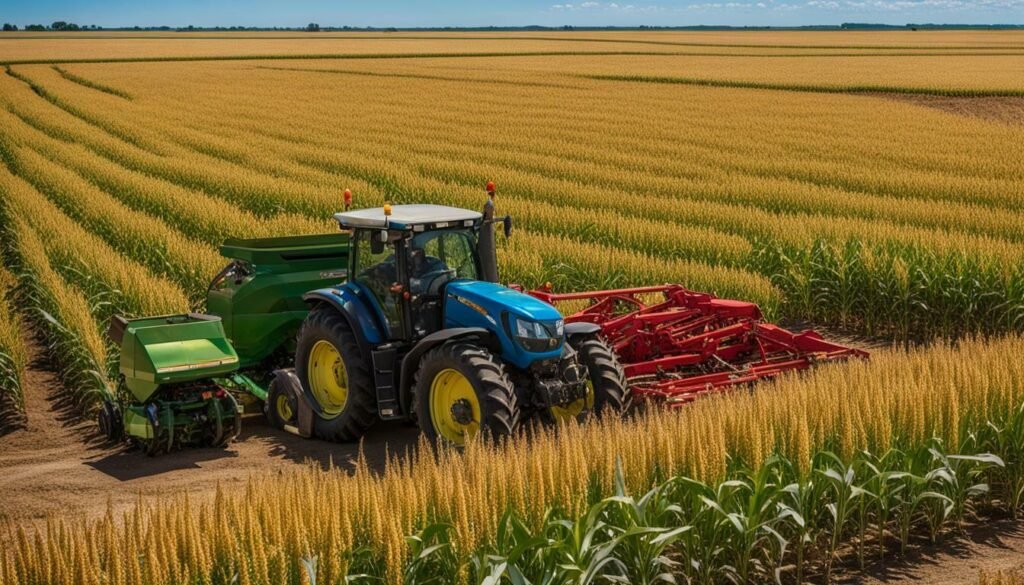 cosecha de sorgo