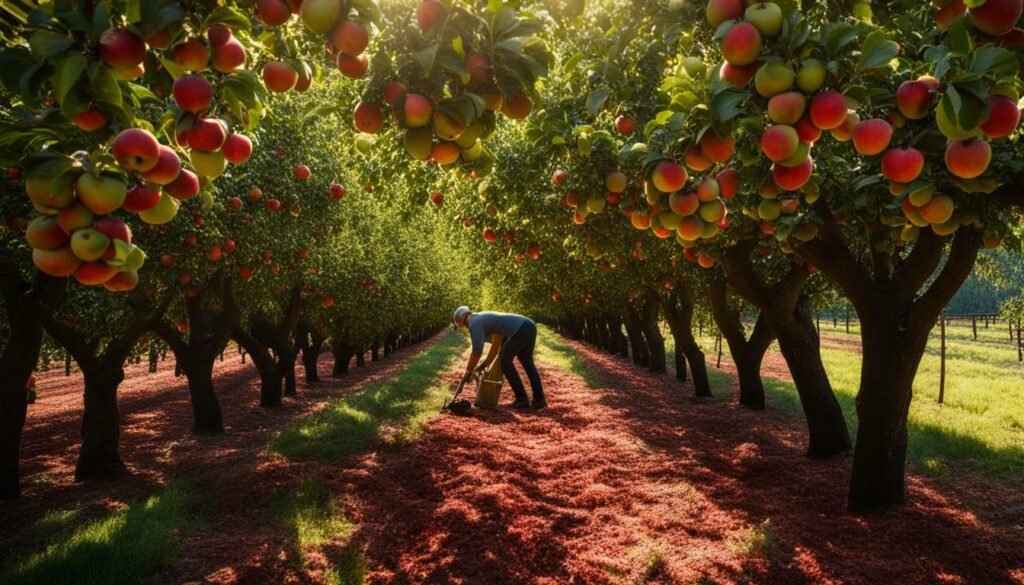 cultivo de manzanas