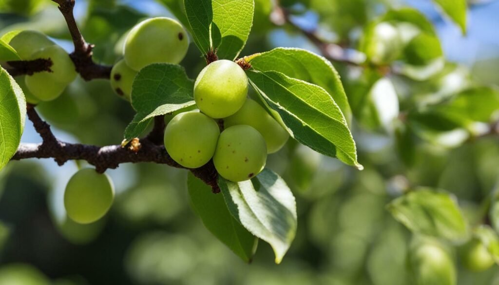 desarrollo de la fruta