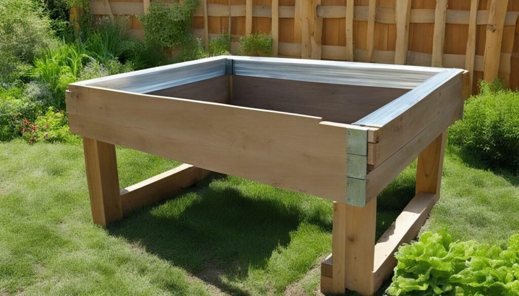 mesa de cultivo casera