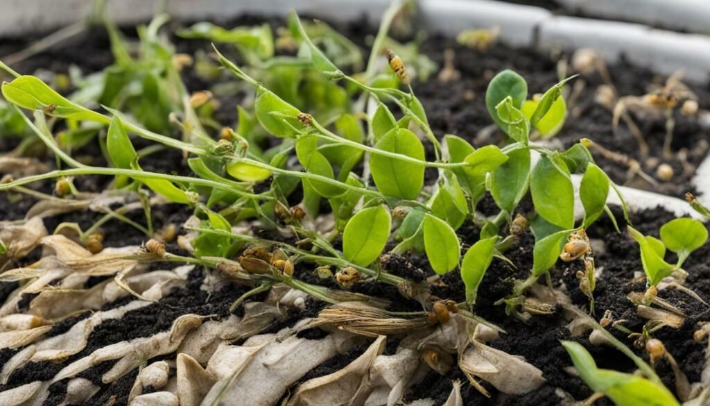 plagas y enfermedades en el cultivo de guisantes