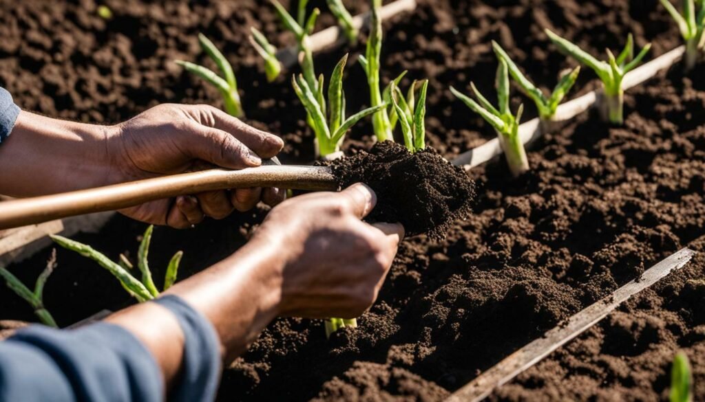 preparación del suelo para el cultivo de espárragos
