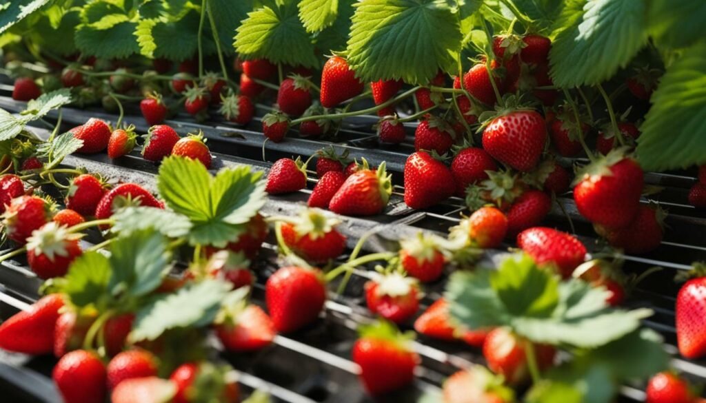 renovación de plantas de fresas