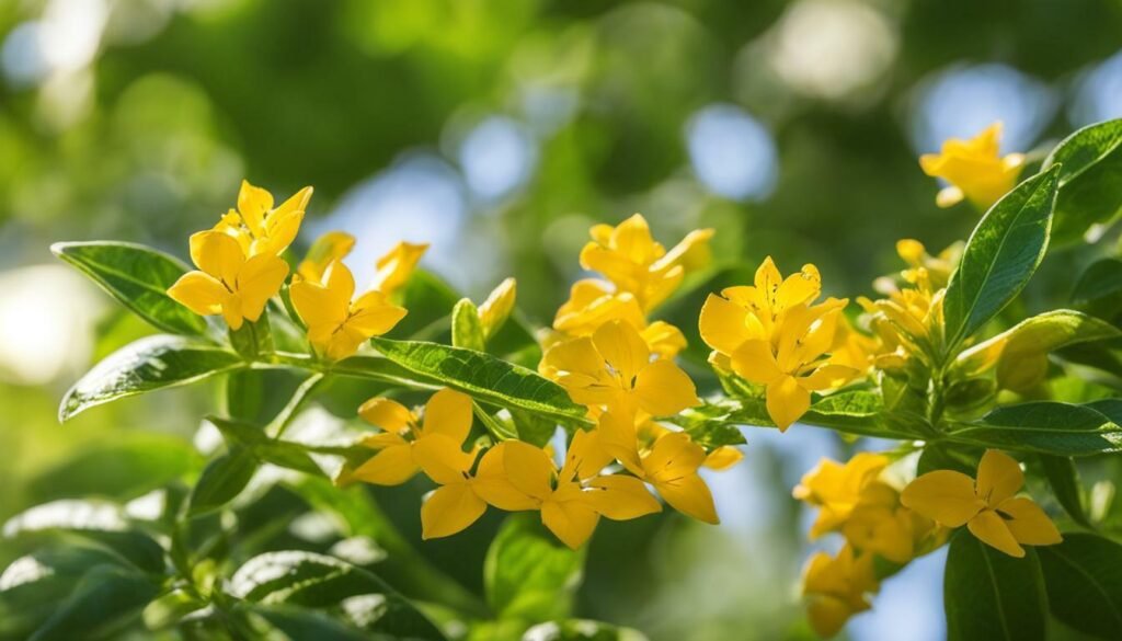 flores de duranta dorada