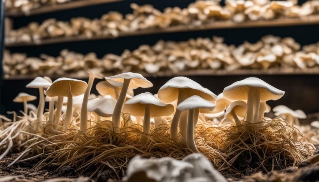 producción de champiñones ostra