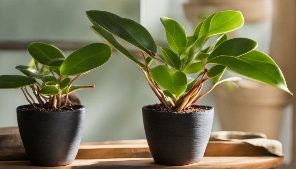 propagación de hoya carnosa